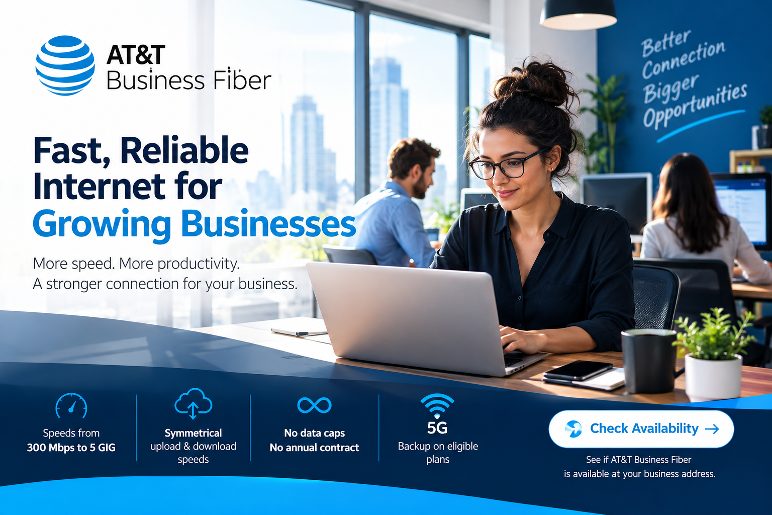 AT&T Business Fiber: Fast, Reliable Internet for Growing Businesses 1 AT&T