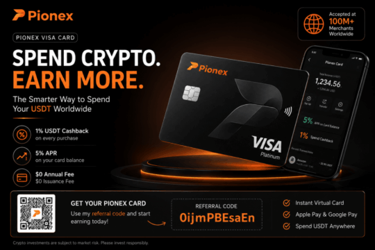 ‫بطاقة ‪Pionex Card‬ في ‪2026‬: كيف تنفق ‪USDT‬ وتحصل على كاش باك ‪1%‬؟‬