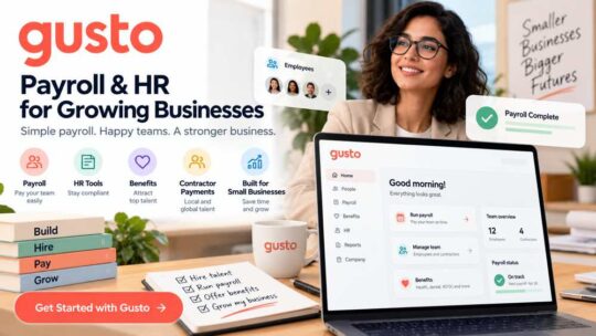 Gusto payroll and HR for growing businesses with a small-business dashboard and automated payroll checklist